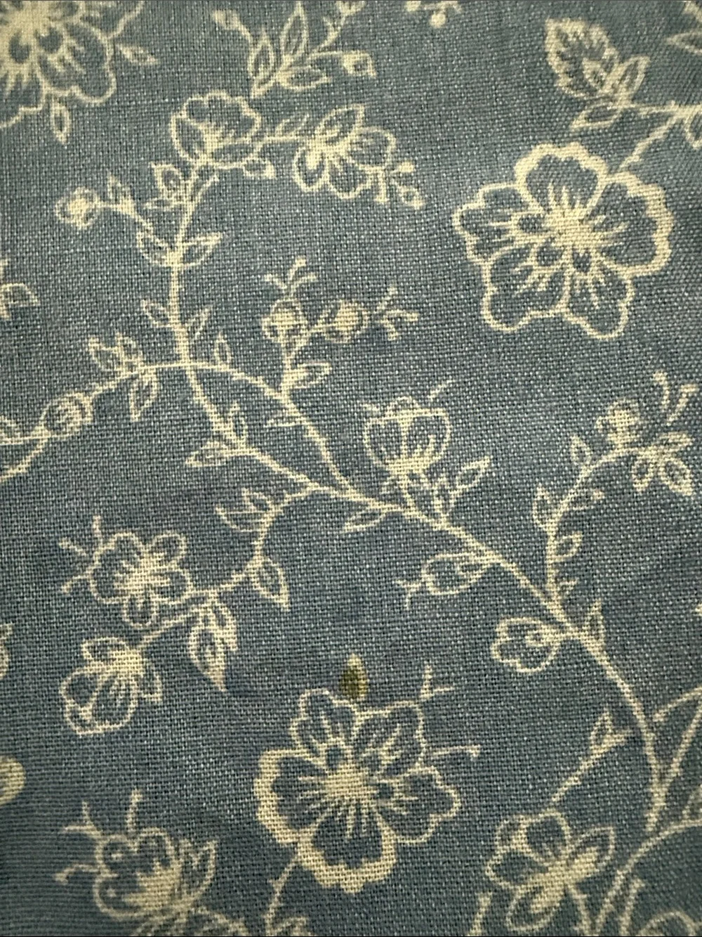 Set of 8 Vintage Blue Floral Cloth Dinner Napkins Cottage Farmhouse